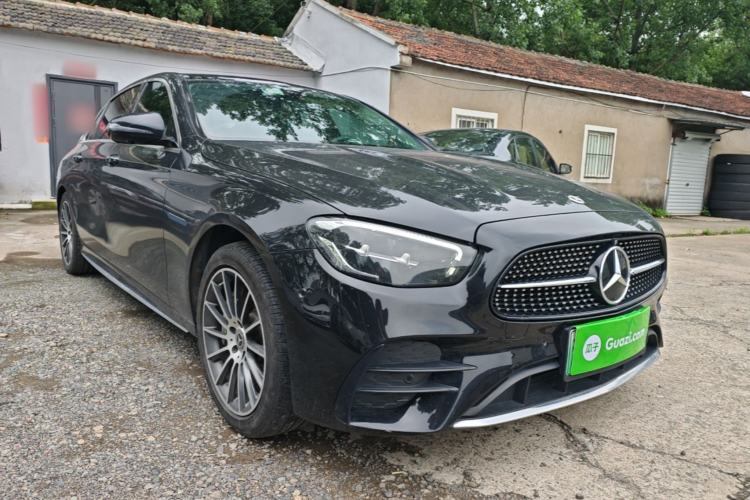 Used Mercedes-Benz E-Class New Energy 2023 E 350 e L Plug-in Hybrid Sports Sedan Front Right 45 Deg