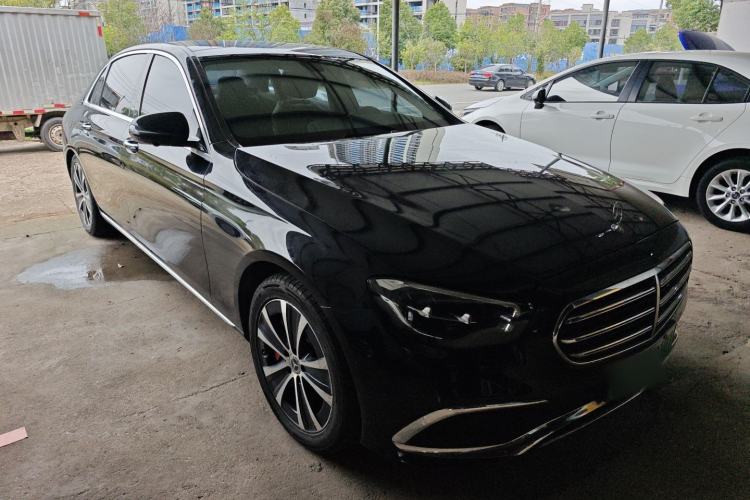 Used Mercedes-Benz E-Class New Energy 2023 E 350 e L Plug-in Hybrid Sedan Front Right 45 Deg