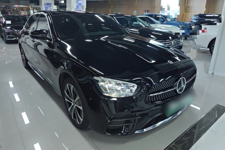 Used Mercedes-Benz E-Class New Energy 2023 E 350 e L Plug-in Hybrid Sedan Front Right 45 Deg