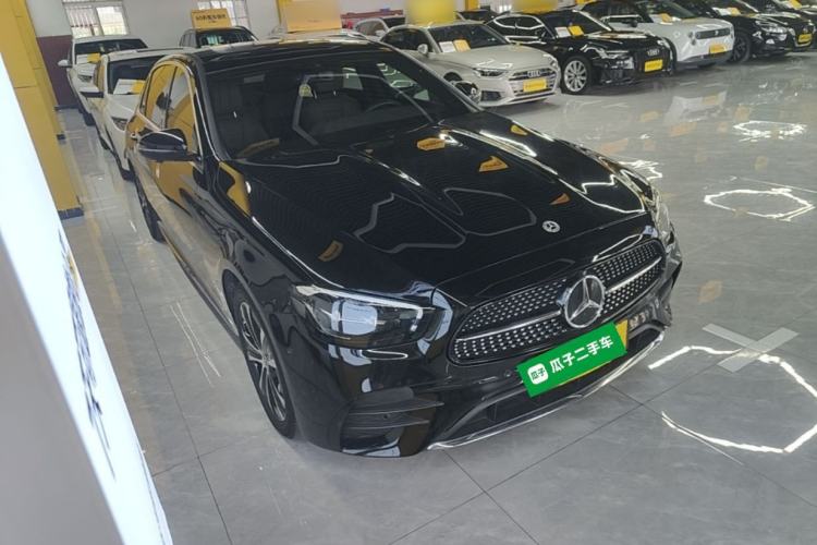 Used Mercedes-Benz E-Class New Energy 2023 E 350 e L Plug-in Hybrid Sports Sedan Front Right 45 Deg