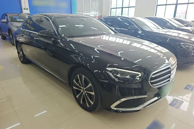 Used Mercedes-Benz E-Class New Energy 2023 E 350 e L Plug-in Hybrid Sedan Front Right 45 Deg