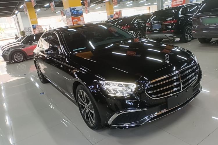 Used Mercedes-Benz E-Class New Energy 2023 E 350 e L Plug-in Hybrid Sedan Front Right 45 Deg
