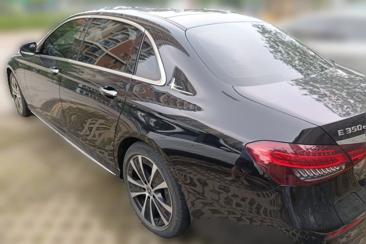 Used Mercedes-Benz E-Class New Energy 2023 E 350 e L Plug-in Hybrid Sports Sedan Rear Left 45 Deg