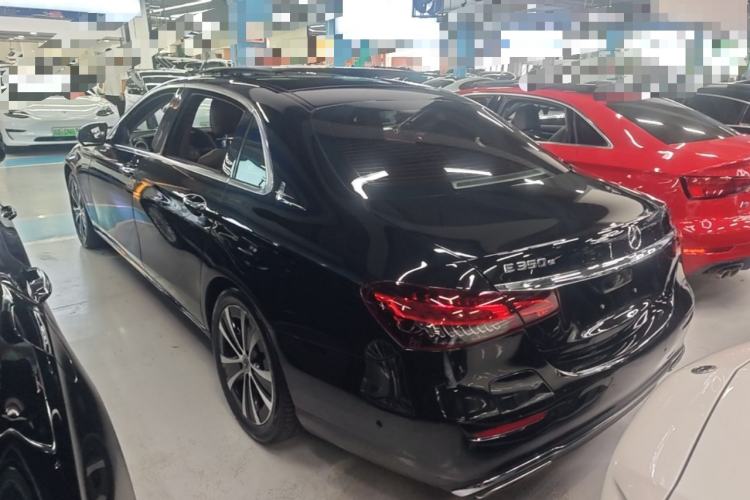 Used Mercedes-Benz E-Class New Energy 2023 E 350 e L Plug-in Hybrid Sedan Rear Left 45 Deg