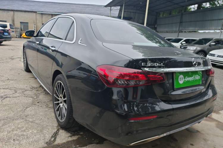 Used Mercedes-Benz E-Class New Energy 2023 E 350 e L Plug-in Hybrid Sports Sedan Rear Left 45 Deg