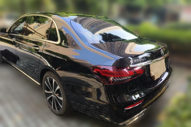 Used Mercedes-Benz E-Class New Energy 2023 E 350 e L Plug-in Hybrid Sedan Rear Left 45 Deg