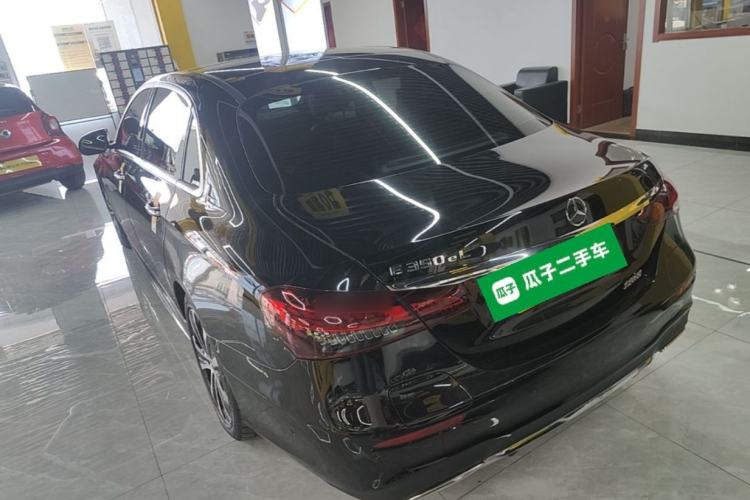 Used Mercedes-Benz E-Class New Energy 2023 E 350 e L Plug-in Hybrid Sports Sedan Rear Left 45 Deg