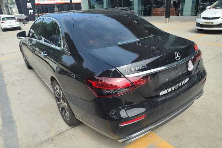Used Mercedes-Benz E-Class New Energy 2023 E 350 e L Plug-in Hybrid Sedan Rear Left 45 Deg