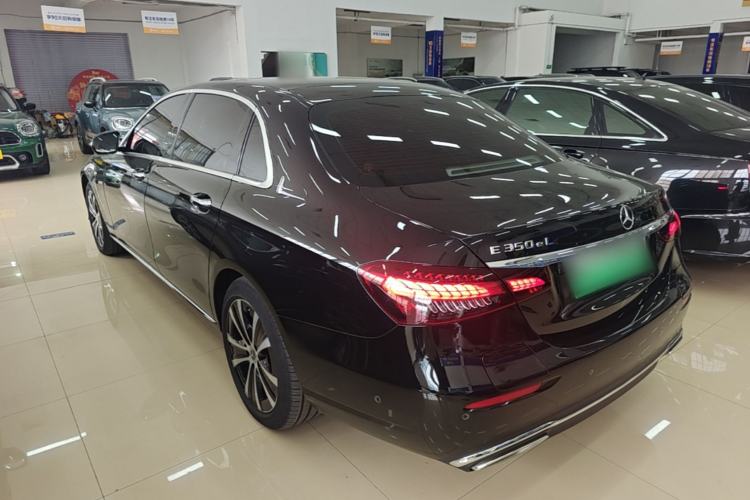 Used Mercedes-Benz E-Class New Energy 2023 E 350 e L Plug-in Hybrid Sedan Rear Left 45 Deg