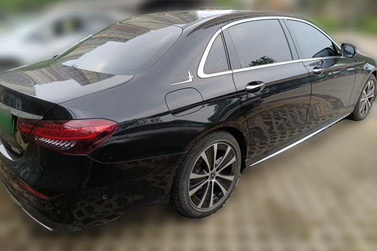 Used Mercedes-Benz E-Class New Energy 2023 E 350 e L Plug-in Hybrid Sports Sedan Rear Right 45 Deg