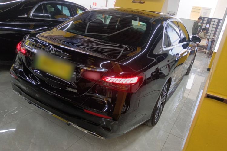 Used Mercedes-Benz E-Class New Energy 2023 E 350 e L Plug-in Hybrid Sports Sedan Rear Right 45 Deg