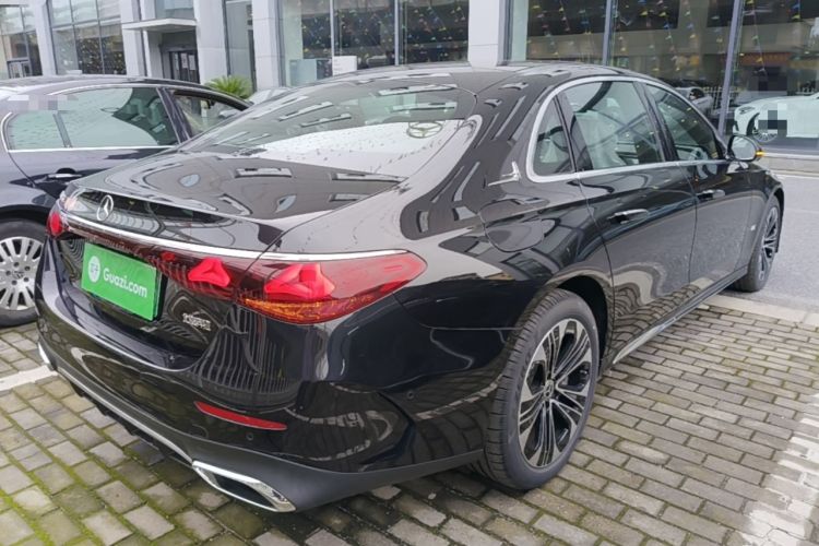 Used Mercedes-Benz E-Class New Energy 2023 E 350 e L Plug-in Hybrid Sports Sedan Rear Right 45 Deg