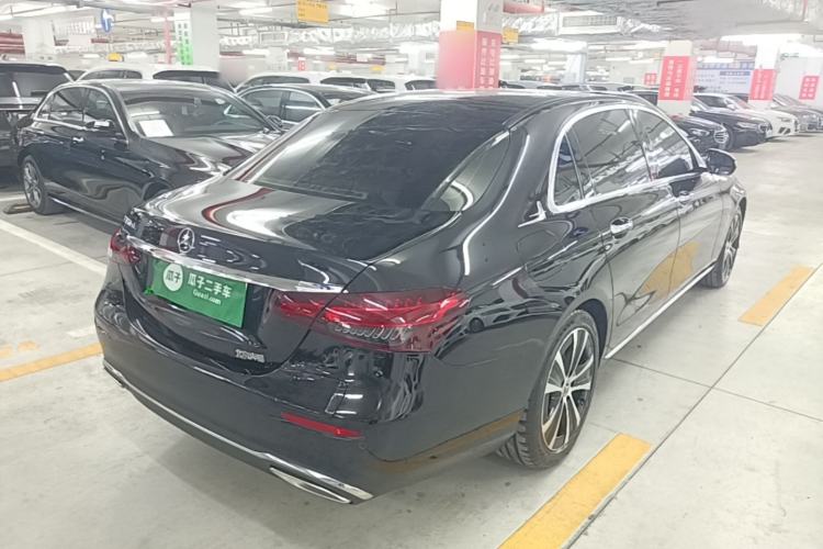 Used Mercedes-Benz E-Class New Energy 2023 E 350 e L Plug-in Hybrid Sedan Rear Right 45 Deg