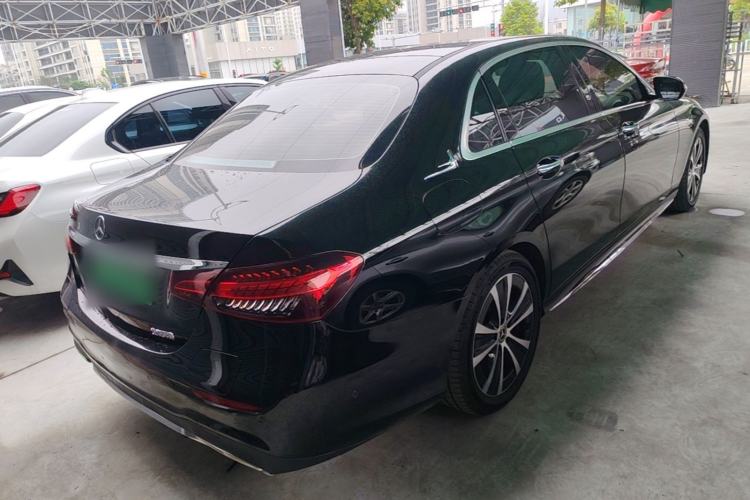 Used Mercedes-Benz E-Class New Energy 2023 E 350 e L Plug-in Hybrid Sports Sedan Rear Right 45 Deg