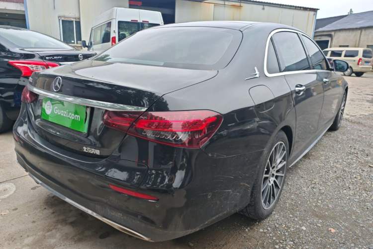 Used Mercedes-Benz E-Class New Energy 2023 E 350 e L Plug-in Hybrid Sports Sedan Rear Right 45 Deg