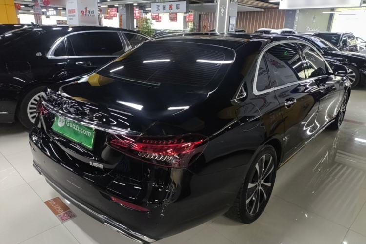 Used Mercedes-Benz E-Class New Energy 2023 E 350 e L Plug-in Hybrid Sedan Rear Right 45 Deg