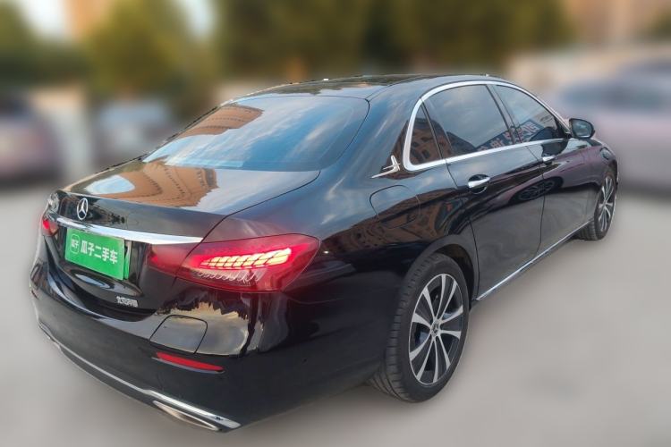 Used Mercedes-Benz E-Class New Energy 2023 E 350 e L Plug-in Hybrid Sedan Rear Right 45 Deg