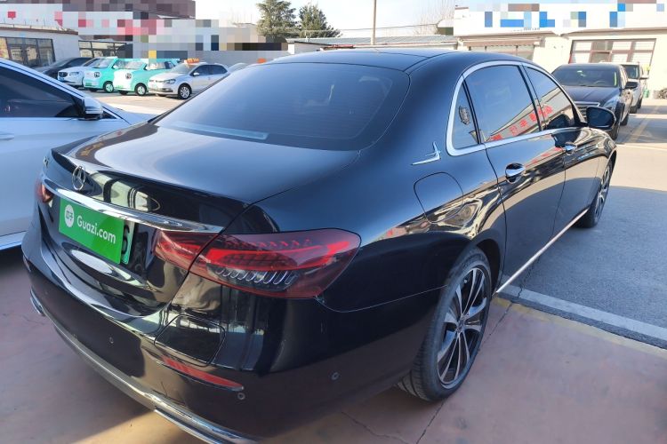 Used Mercedes-Benz E-Class New Energy 2023 E 350 e L Plug-in Hybrid Sedan Rear Right 45 Deg