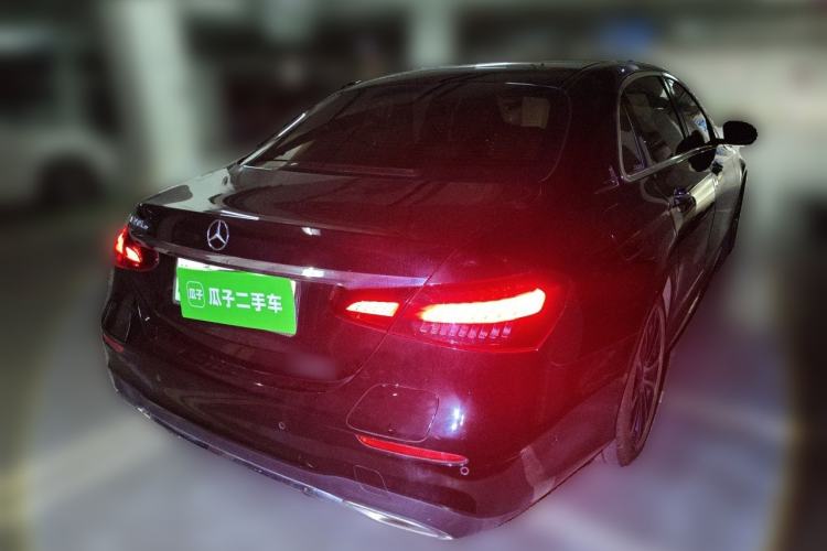 Used Mercedes-Benz E-Class New Energy 2023 E 350 e L Plug-in Hybrid Sports Sedan Rear Right 45 Deg
