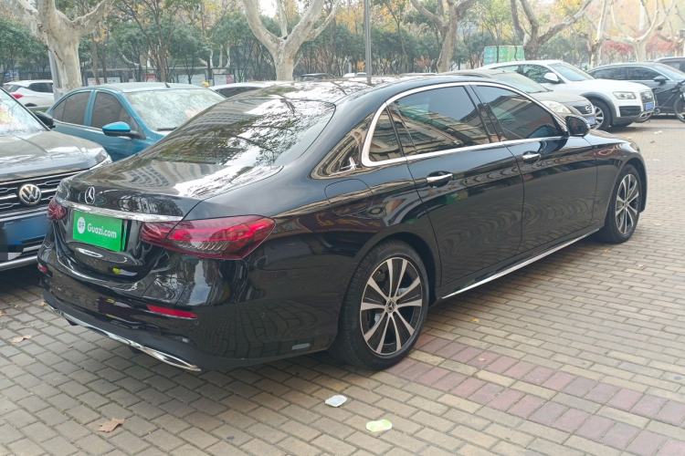 Used Mercedes-Benz E-Class New Energy 2023 E 350 e L Plug-in Hybrid Sports Sedan Rear Right 45 Deg