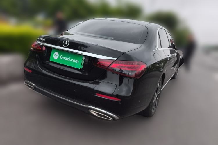 Used Mercedes-Benz E-Class New Energy 2023 E 350 e L Plug-in Hybrid Sedan Rear Right 45 Deg
