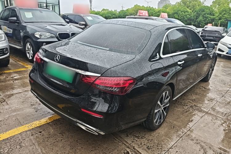 Used Mercedes-Benz E-Class New Energy 2023 E 350 e L Plug-in Hybrid Sedan Rear Right 45 Deg