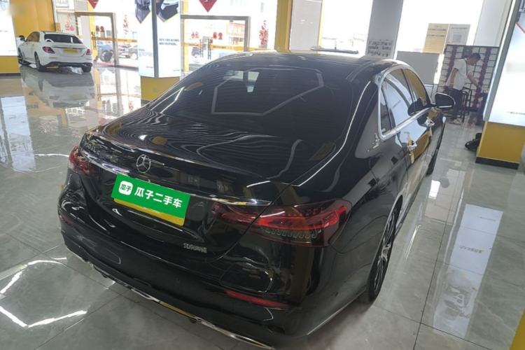 Used Mercedes-Benz E-Class New Energy 2023 E 350 e L Plug-in Hybrid Sports Sedan Rear Right 45 Deg
