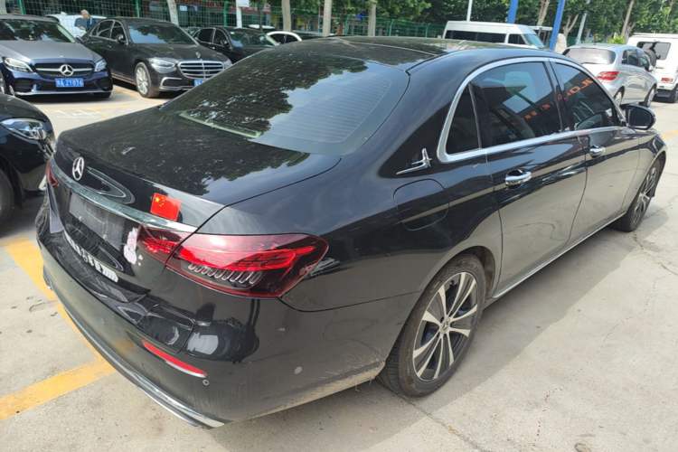 Used Mercedes-Benz E-Class New Energy 2023 E 350 e L Plug-in Hybrid Sedan Rear Right 45 Deg