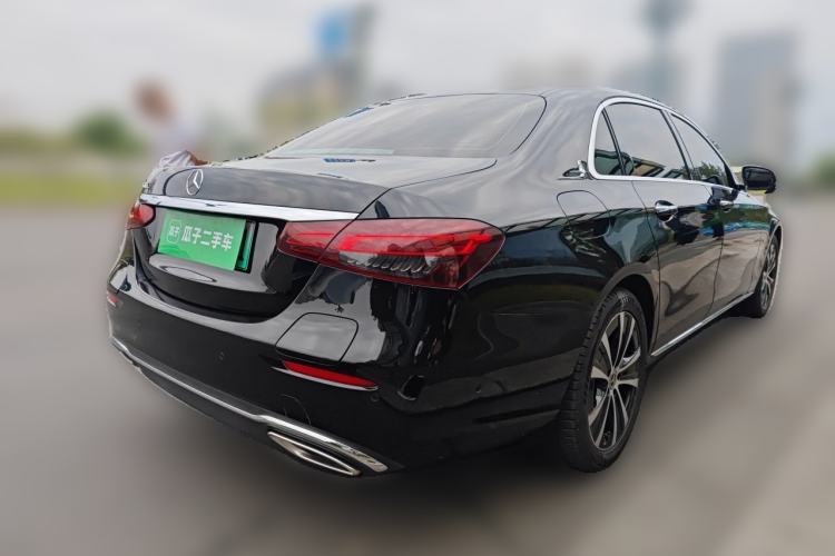 Used Mercedes-Benz E-Class New Energy 2023 E 350 e L Plug-in Hybrid Sedan Rear Right 45 Deg