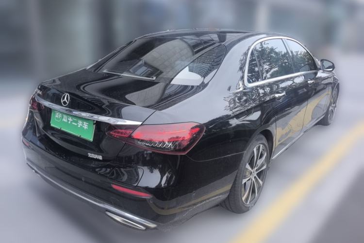 Used Mercedes-Benz E-Class New Energy 2023 E 350 e L Plug-in Hybrid Sedan Rear Right 45 Deg