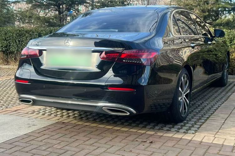 Used Mercedes-Benz E-Class New Energy 2023 E 350 e L Plug-in Hybrid Sedan Rear Right 45 Deg