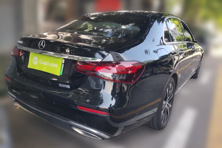 Used Mercedes-Benz E-Class New Energy 2023 E 350 e L Plug-in Hybrid Sedan Rear Right 45 Deg