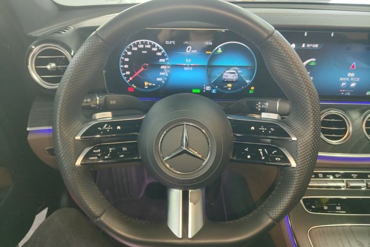 Used Mercedes-Benz E-Class New Energy 2023 E 350 e L Plug-in Hybrid Sports Sedan Steering Wheel