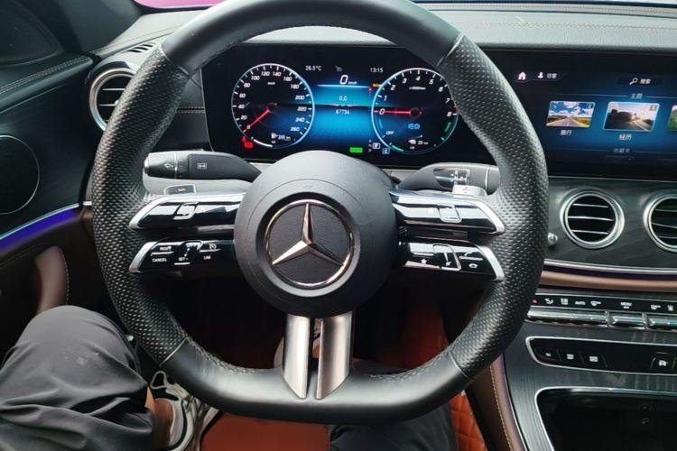 Used Mercedes-Benz E-Class New Energy 2023 E 350 e L Plug-in Hybrid Sports Sedan Steering Wheel