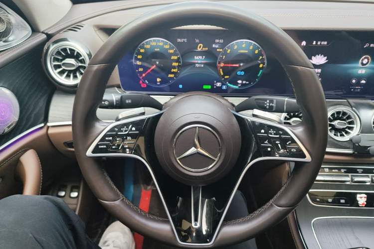 Used Mercedes-Benz E-Class New Energy 2023 E 350 e L Plug-in Hybrid Sedan Steering Wheel