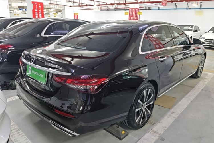 Used Mercedes-Benz E-Class New Energy 2023 E 350 e L Plug-in Hybrid Sedan Rear Right 45 Deg