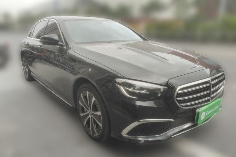 Used Mercedes-Benz E-Class New Energy 2023 E 350 e L Plug-in Hybrid Sports Sedan Front Right 45 Deg