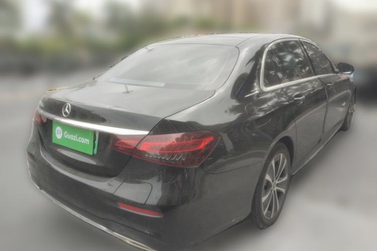 Used Mercedes-Benz E-Class New Energy 2023 E 350 e L Plug-in Hybrid Sports Sedan Rear Right 45 Deg