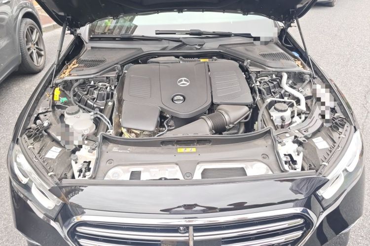 Used Mercedes-Benz E-Class New Energy 2024 E 350 e L Plug-in Hybrid Sedan Engine Bay