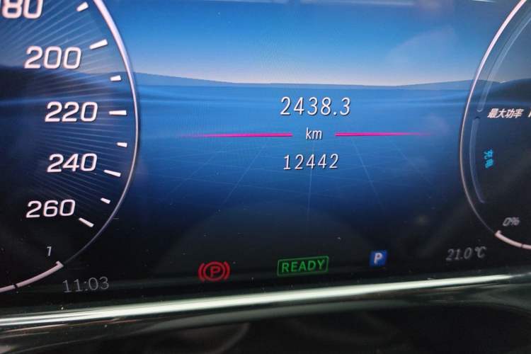 Used Mercedes-Benz E-Class New Energy 2024 E 350 e L Plug-in Hybrid Sedan Odometer Close Up