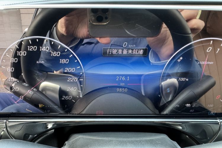 Used Mercedes-Benz E-Class New Energy 2024 E 350 e L Plug-in Hybrid Sedan Odometer Close Up