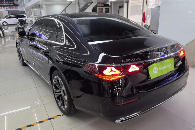 Used Mercedes-Benz E-Class New Energy 2024 E 350 e L Plug-in Hybrid Sedan Rear Left 45 Deg