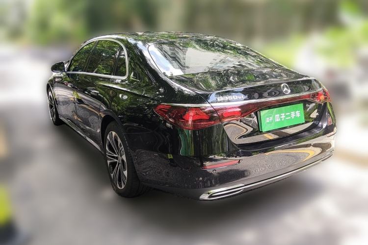 Used Mercedes-Benz E-Class New Energy 2024 E 350 e L Plug-in Hybrid Sedan Rear Left 45 Deg