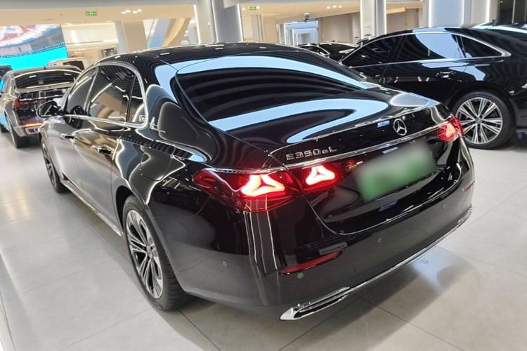 Used Mercedes-Benz E-Class New Energy 2024 E 350 e L Plug-in Hybrid Sedan Rear Left 45 Deg