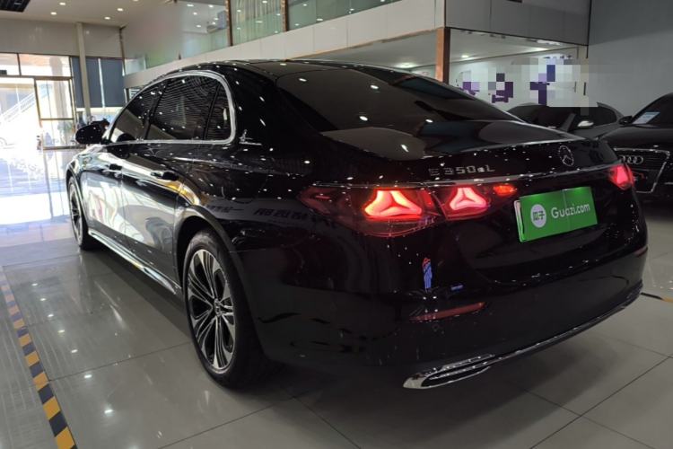 Used Mercedes-Benz E-Class New Energy 2024 E 350 e L Plug-in Hybrid Sedan Rear Left 45 Deg