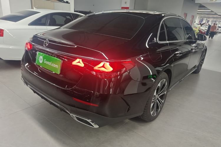Used Mercedes-Benz E-Class New Energy 2024 E 350 e L Plug-in Hybrid Sports Sedan Rear Right 45 Deg