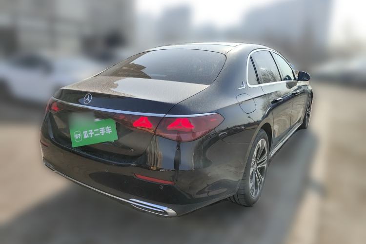 Used Mercedes-Benz E-Class New Energy 2024 E 350 e L Plug-in Hybrid Sedan Rear Right 45 Deg