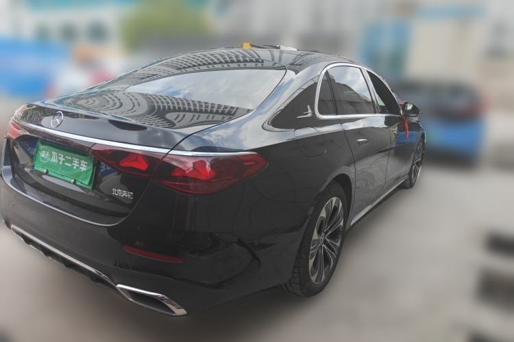 Used Mercedes-Benz E-Class New Energy 2024 E 350 e L Plug-in Hybrid Sports Sedan Rear Right 45 Deg