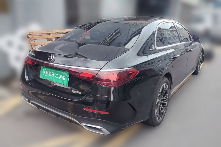 Used Mercedes-Benz E-Class New Energy 2024 E 350 e L Plug-in Hybrid Sedan Rear Right 45 Deg