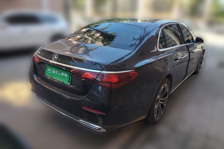 Used Mercedes-Benz E-Class New Energy 2024 E 350 e L Plug-in Hybrid Sedan Rear Right 45 Deg